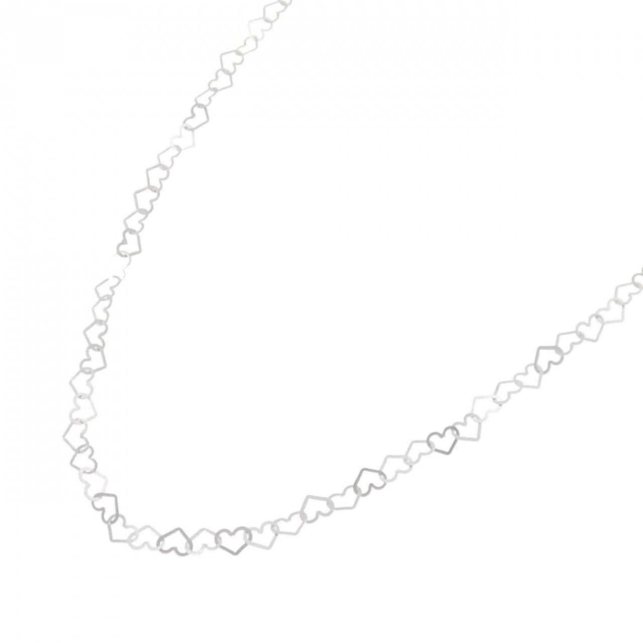 K18WG ハート ネックレス