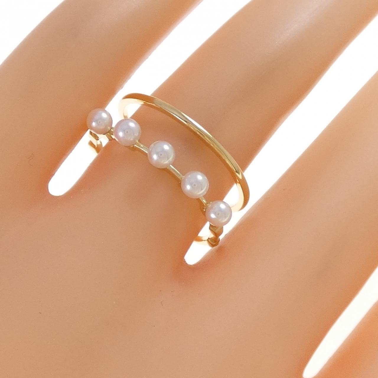 K18YG アコヤパール リング