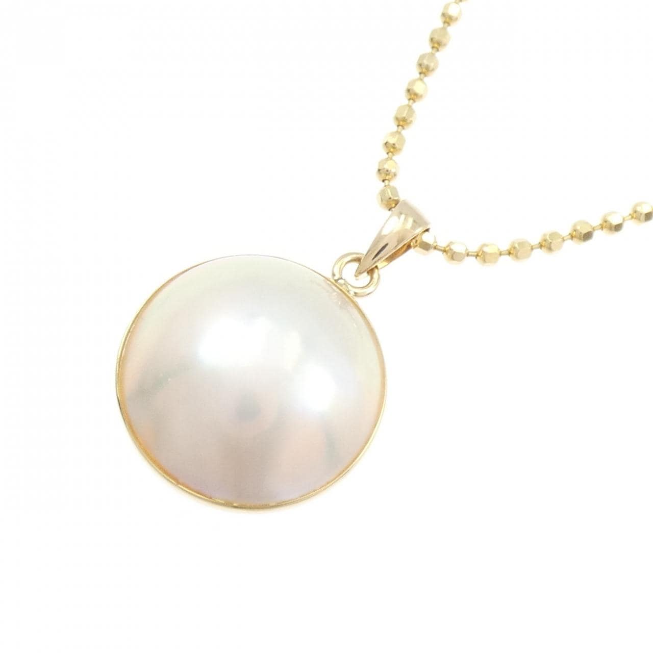 K18YG マベパール ネックレス