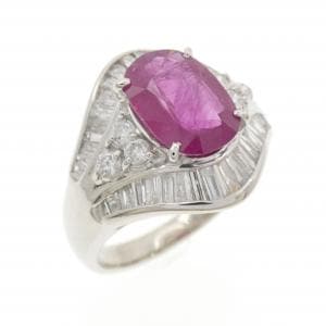 PT900 ルビー リング 2.101CT