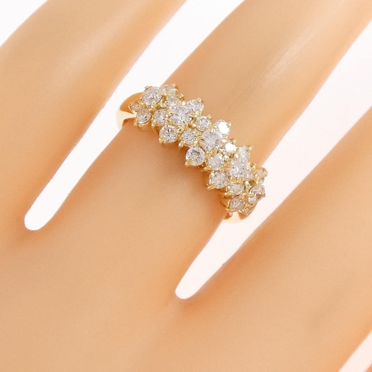 K18YG ダイヤモンド リング 0.73CT