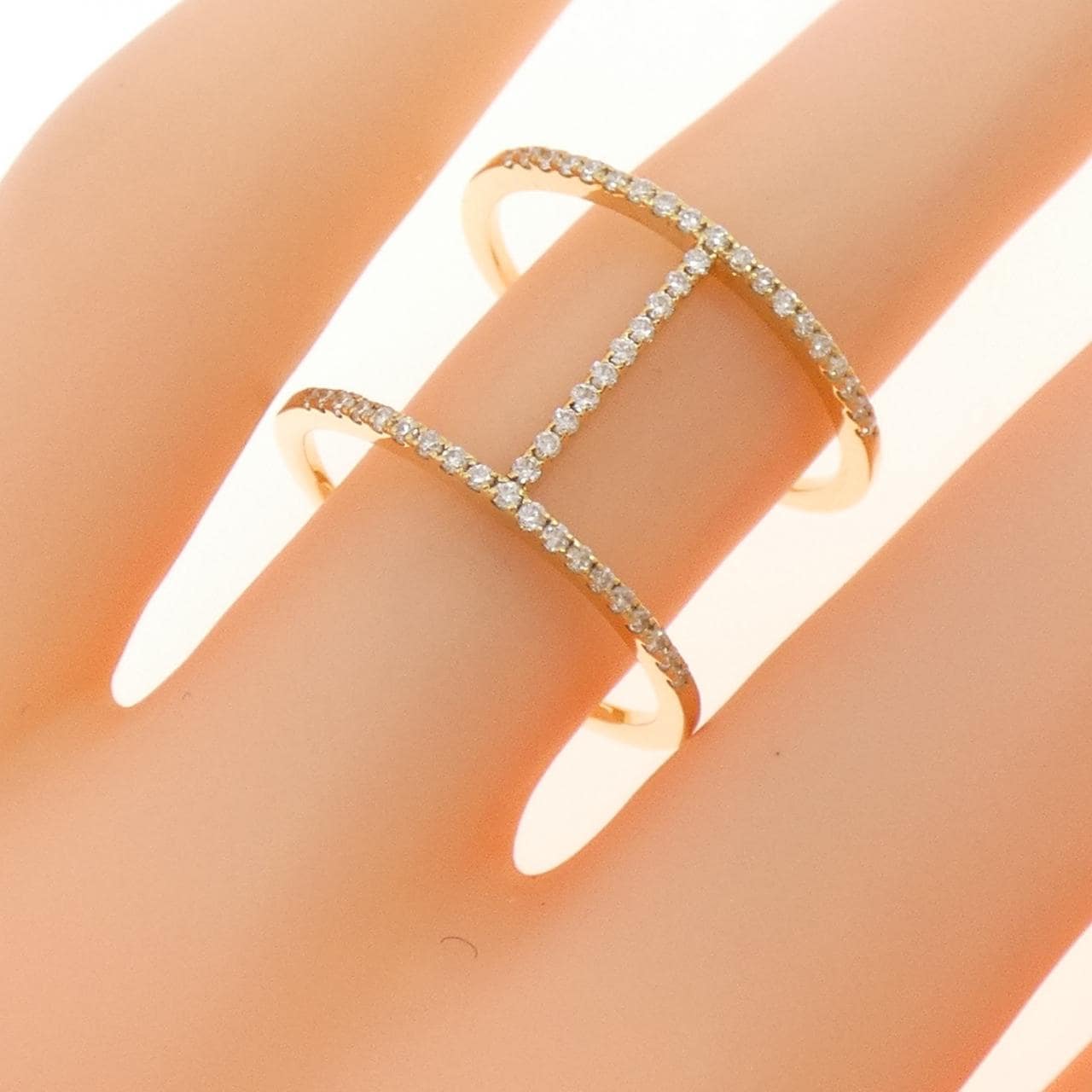 K18YG ダイヤモンド リング 0.22CT