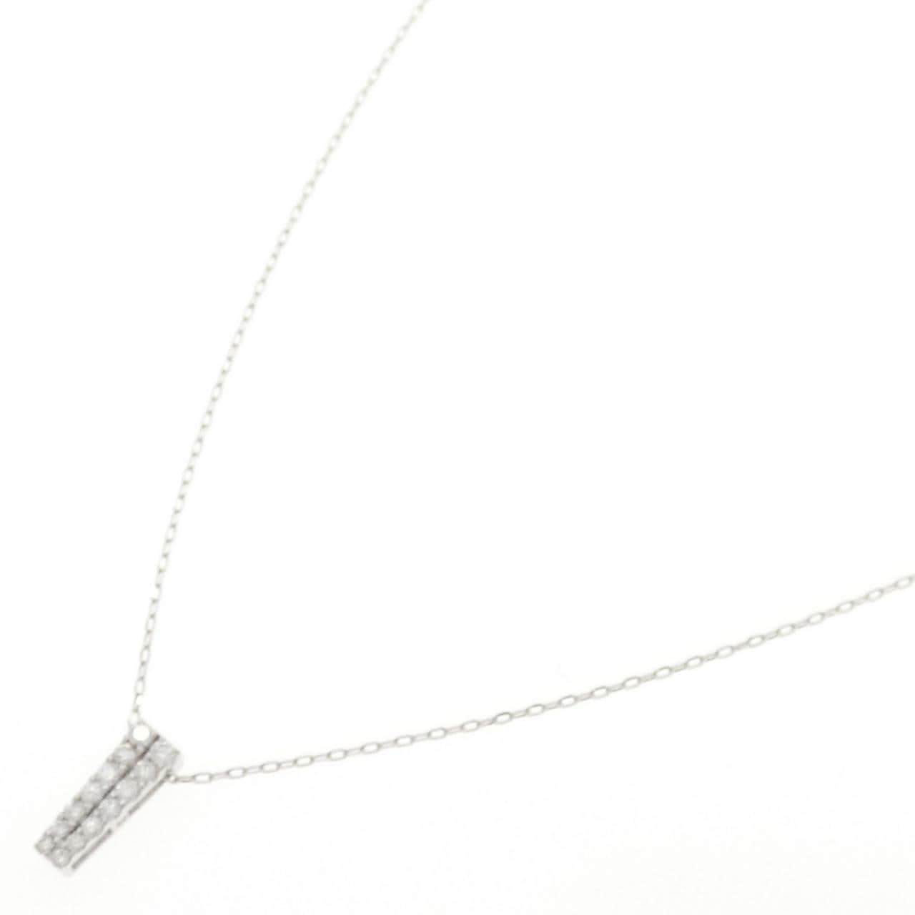 K18WG ダイヤモンド ネックレス 0.25CT