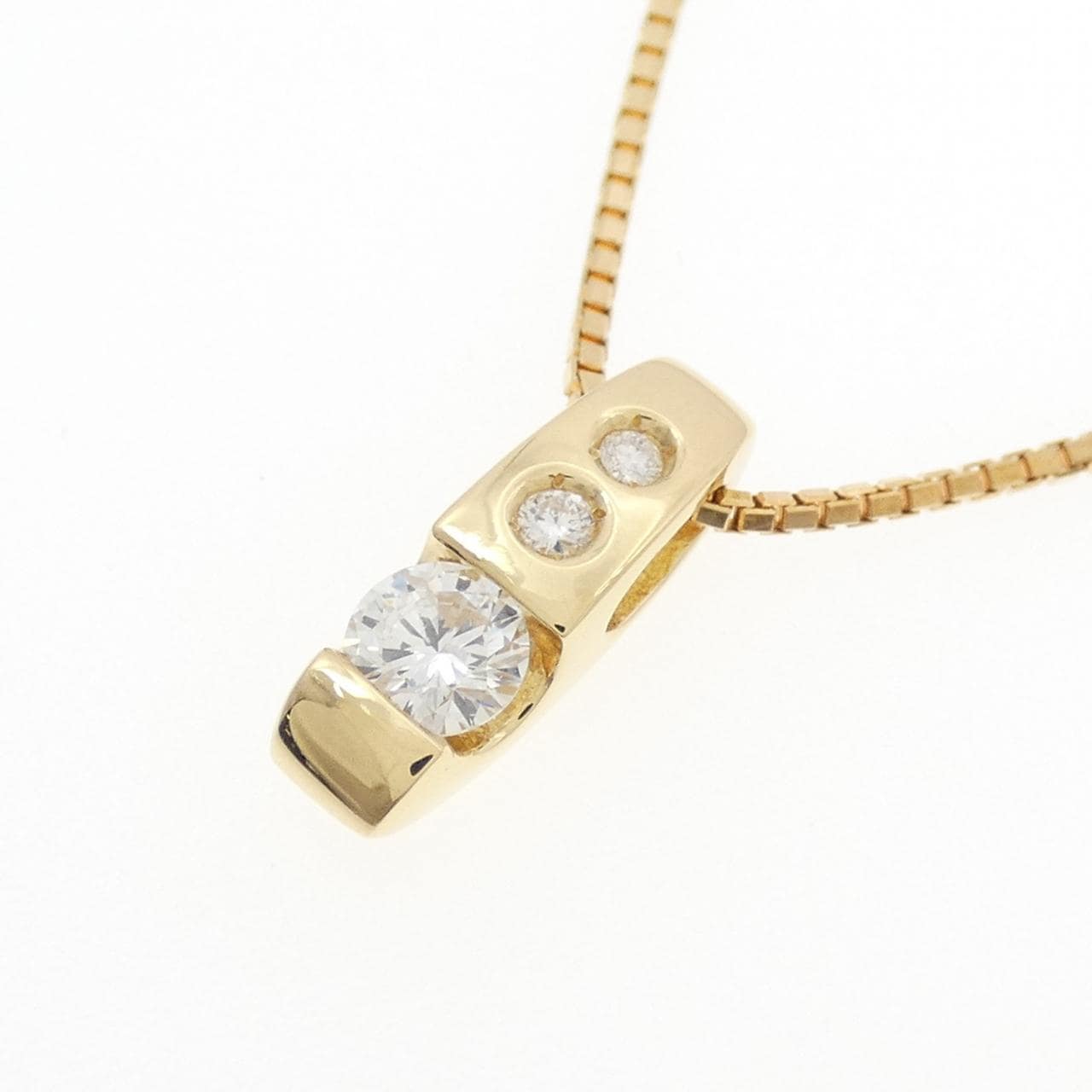 K18YG ダイヤモンド ネックレス 0.27CT