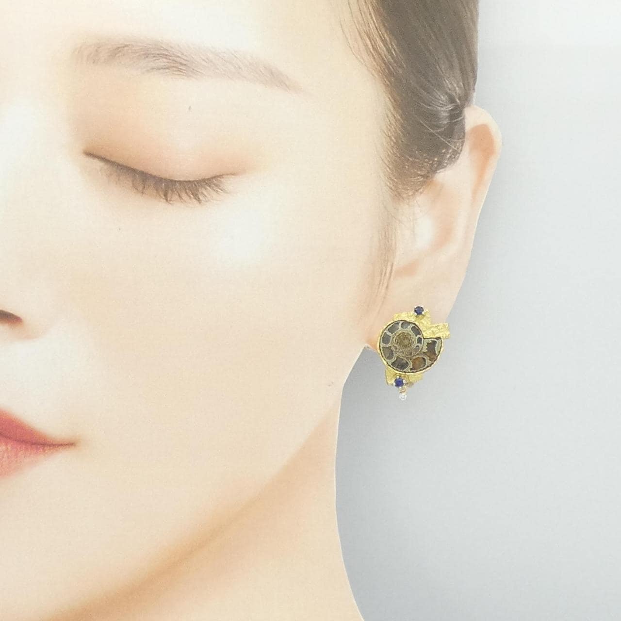 石川暢子 アンモライト イヤリング