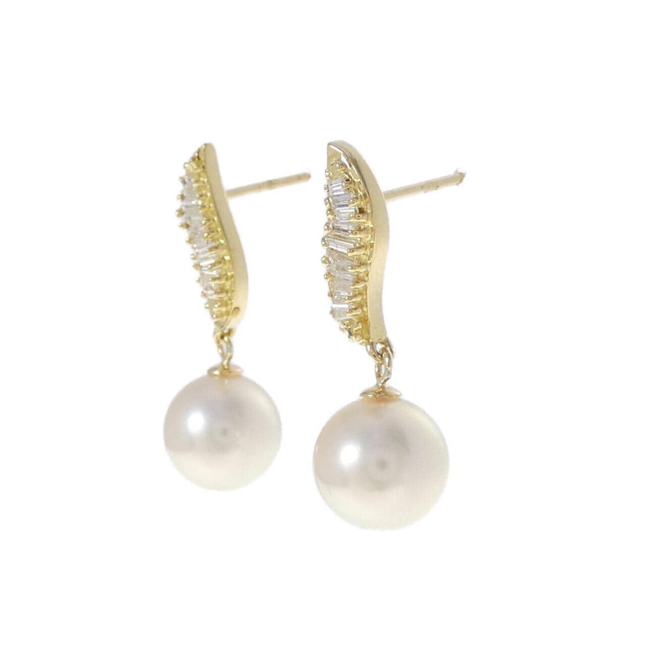 K18YG アコヤパール ピアス 7.9mm