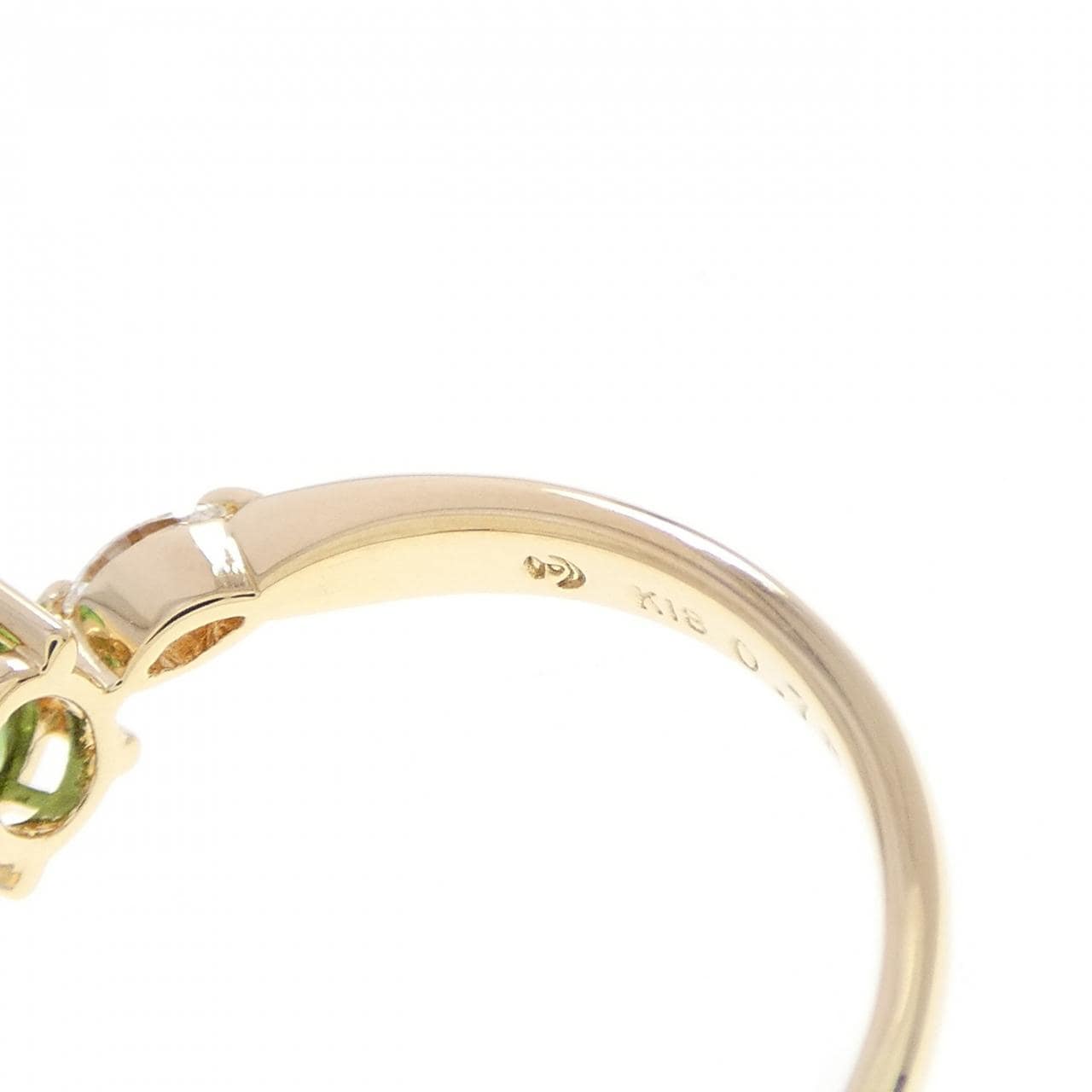 タサキ グリーンガーネット リング 0.78CT