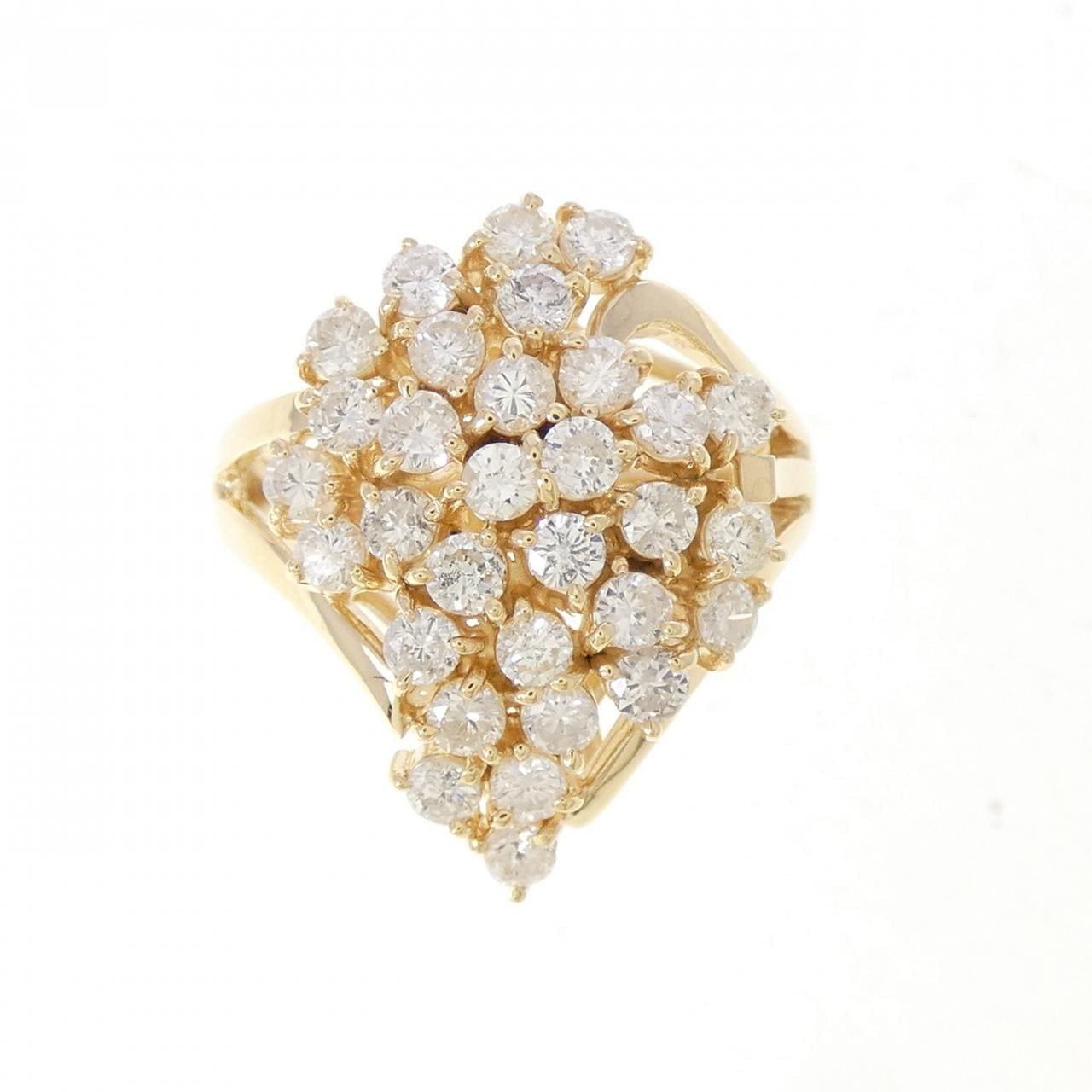 K18YG ダイヤモンド リング 1.31CT