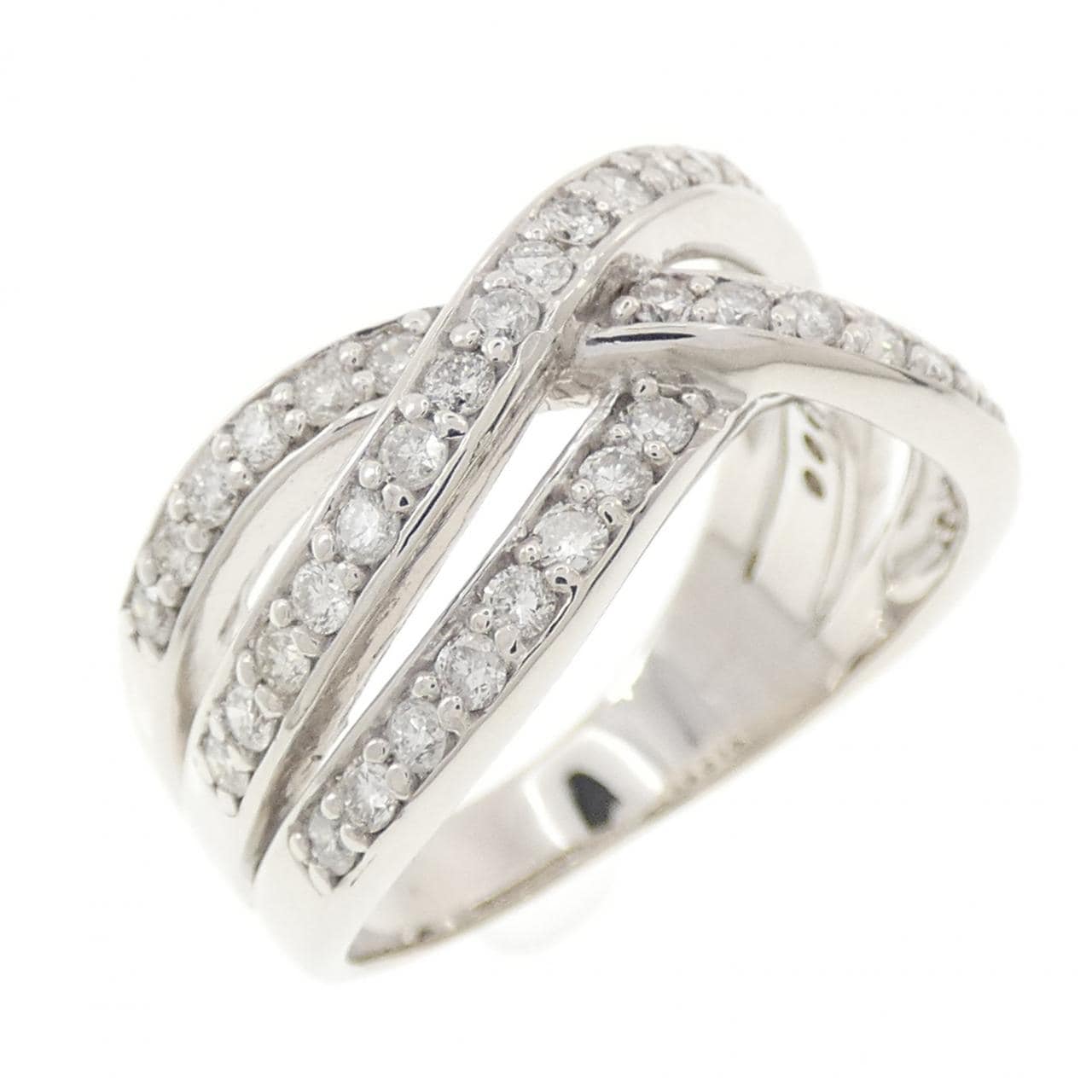 K18WG ダイヤモンド リング 1.00CT