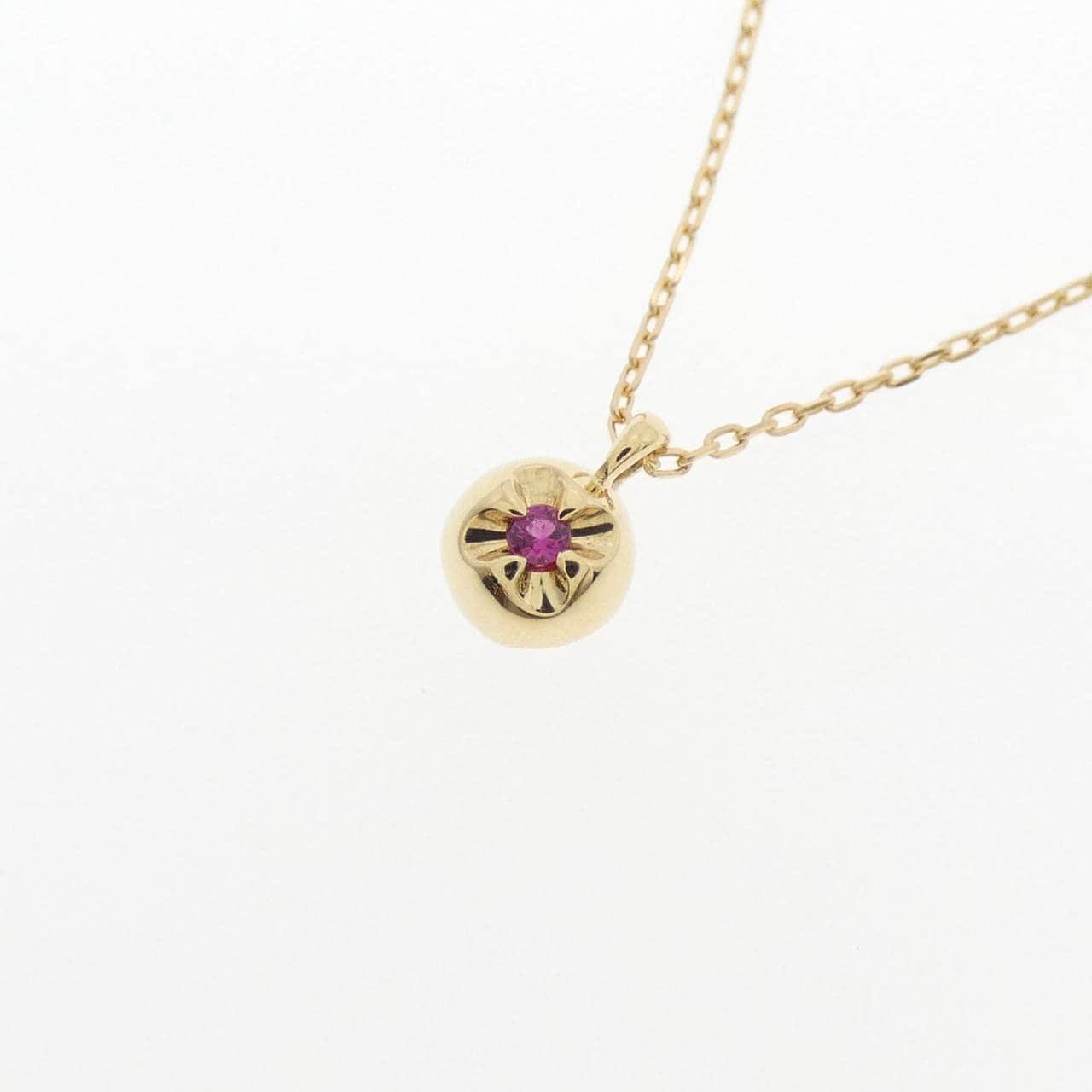 K18YG ダイヤモンド ネックレス 0.10CT