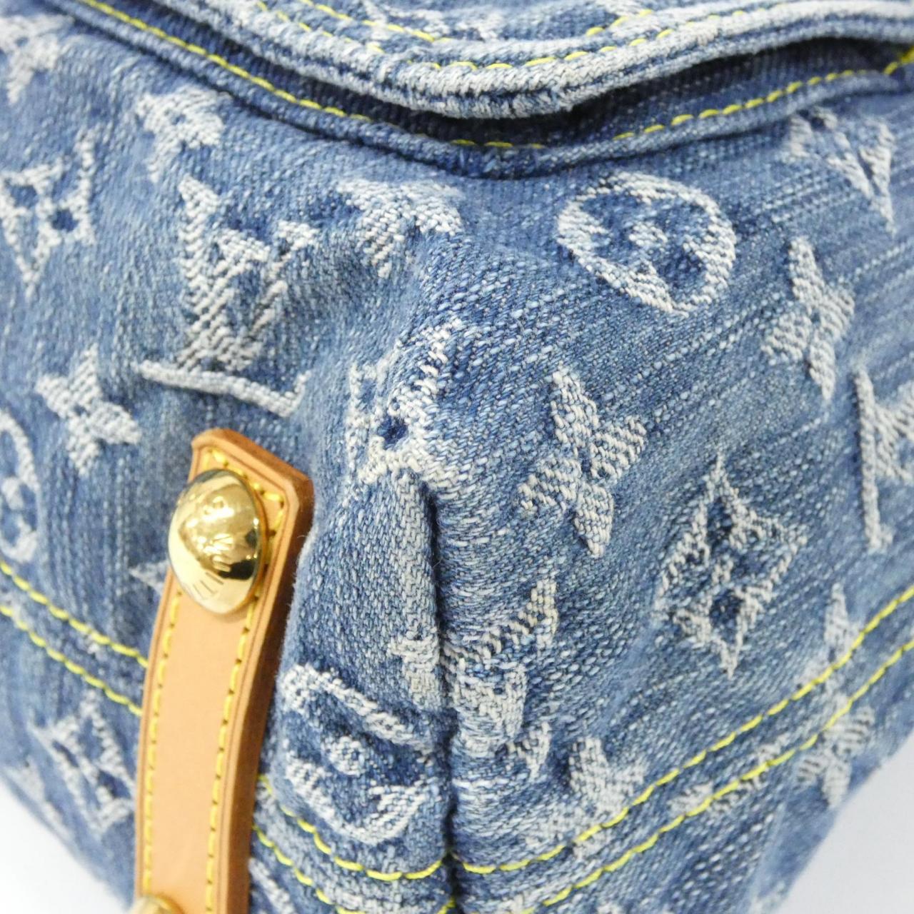 ルイヴィトン モノグラム デニム バギー GM M95048 ショルダーバッグ