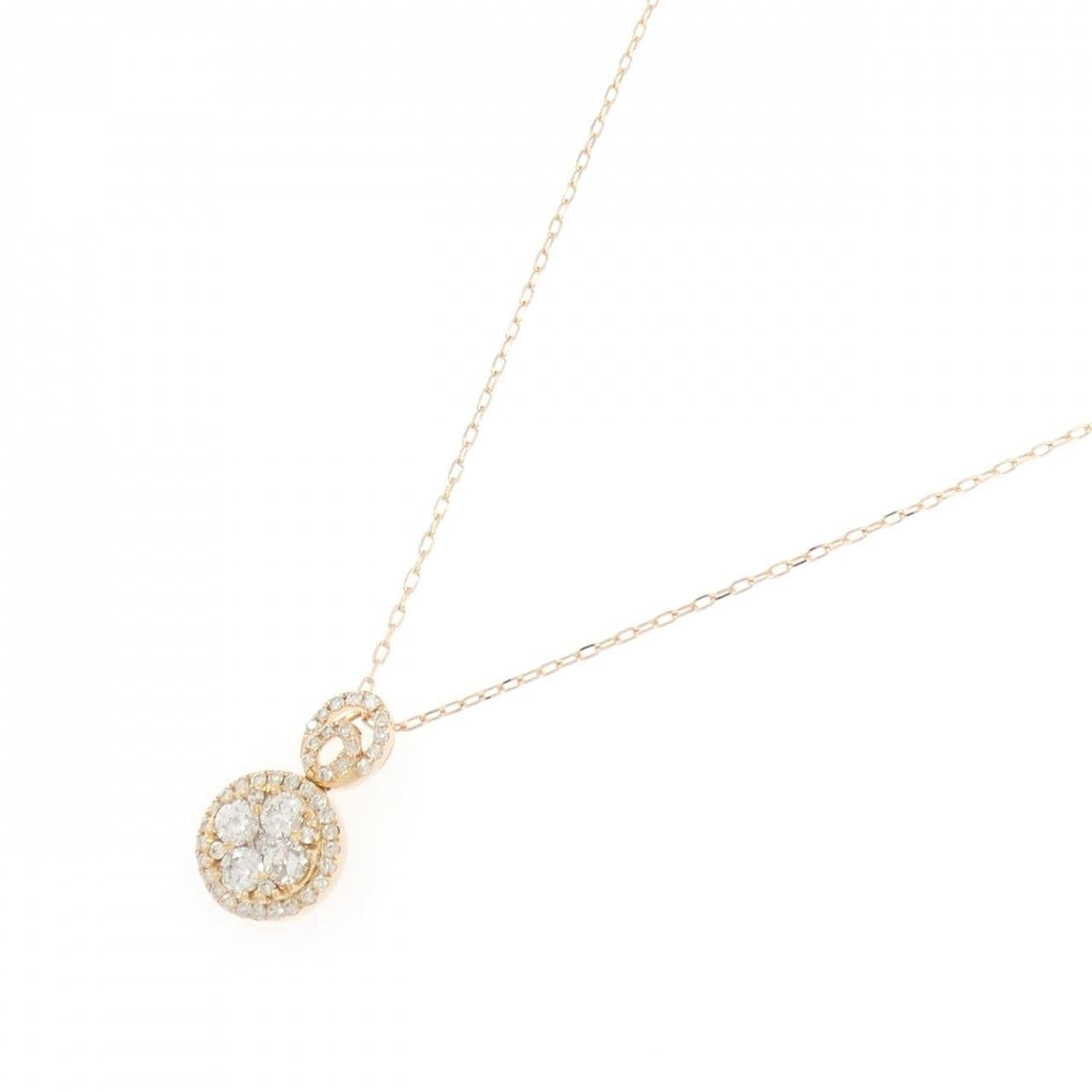 K18PG ダイヤモンド ネックレス 0.55CT