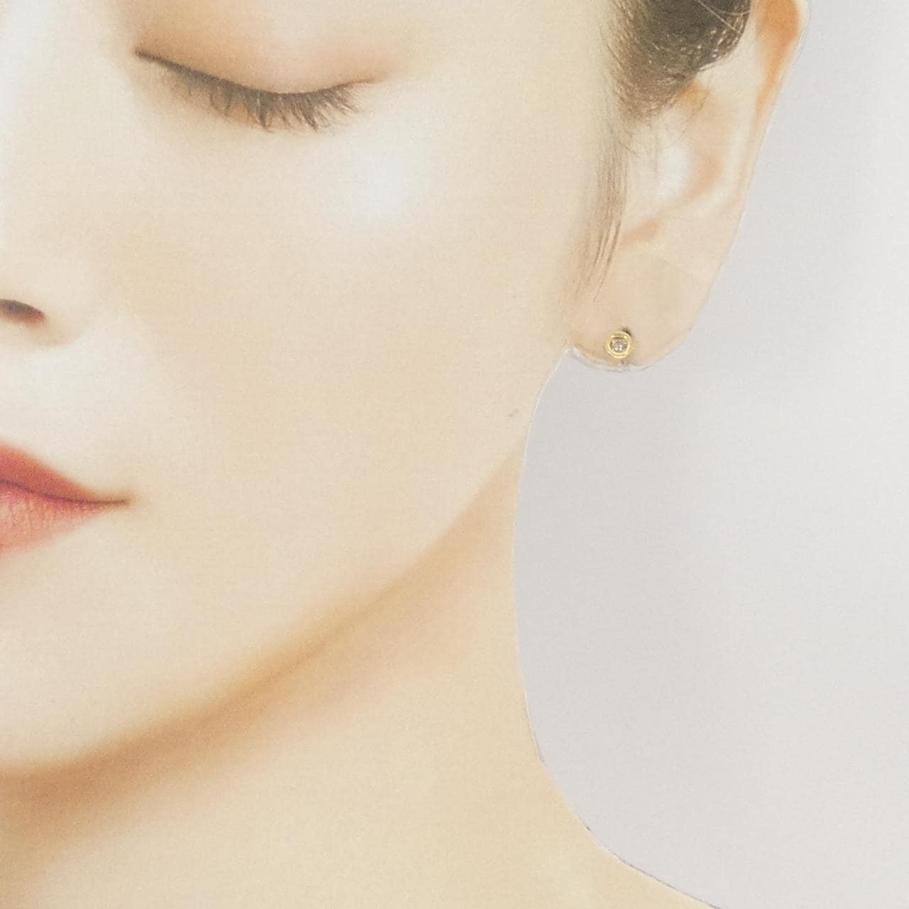 K18YG ダイヤモンド ピアス 0.12CT