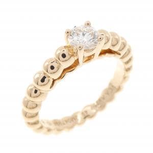 ヴァンクリーフ&アーペル ペルレ ソリティア リング 0.31CT D IF 3EXT