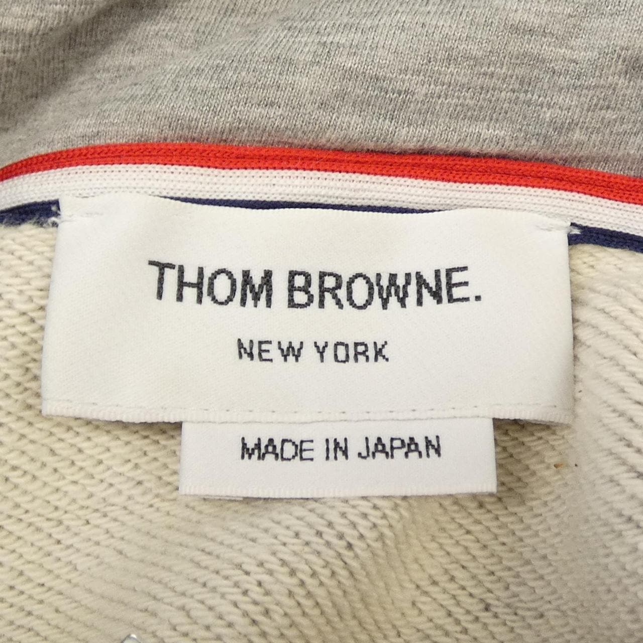 トムブラウン THOM BROWNE クラシックループ 4BAR フルジップアップフーディー MJT022H パーカー