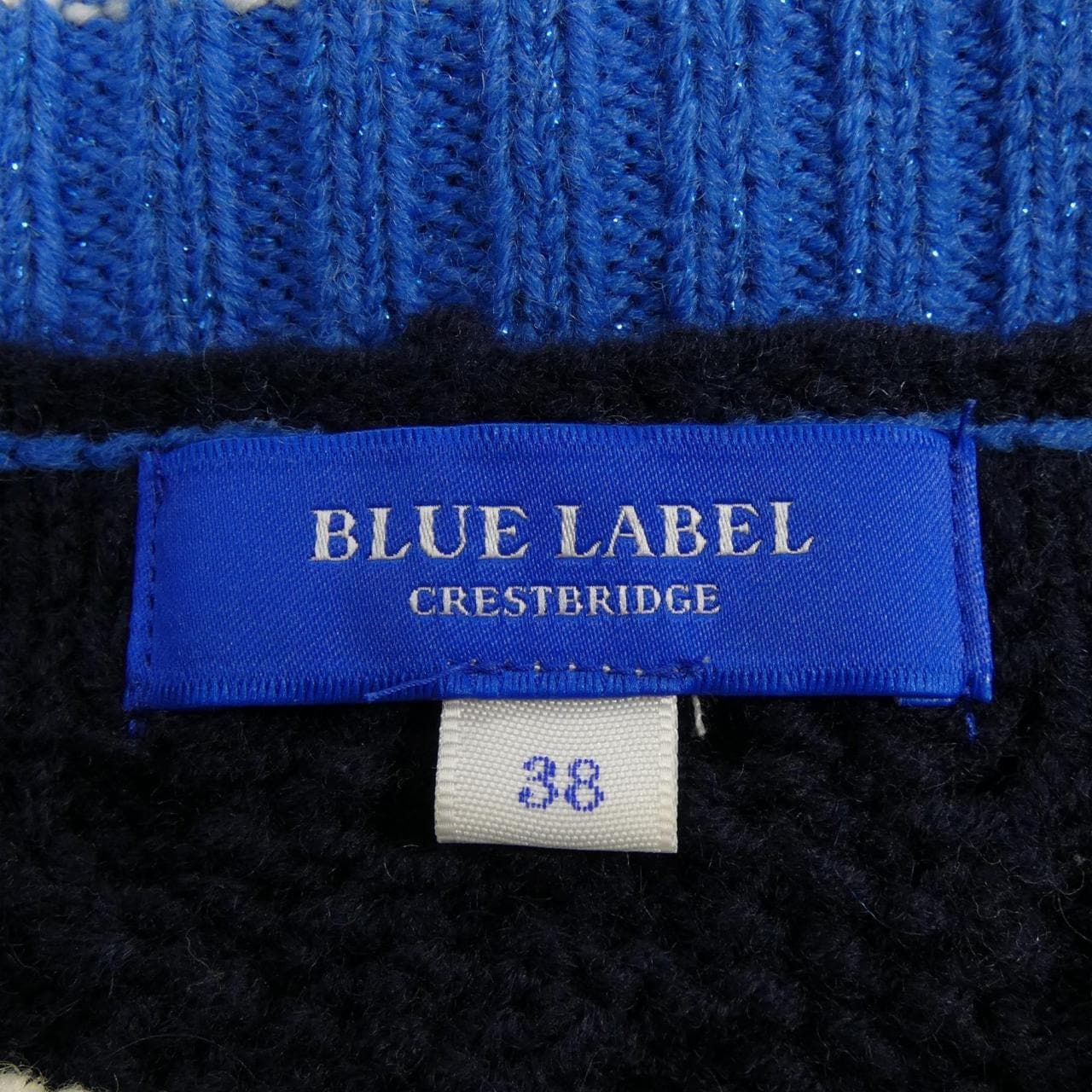 蓝色蕾丝吊带桥BLUE LABEL CRESTBRID连衣裙