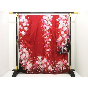 振袖　友禅金彩加工　刺繍入りボカシ染