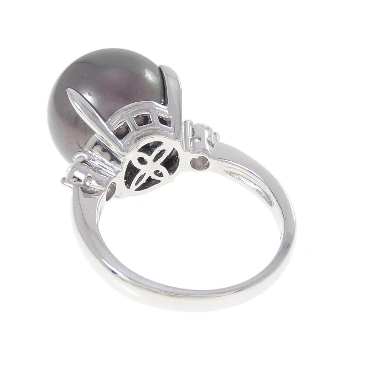 PT900 黒蝶パール リング 13.4mm