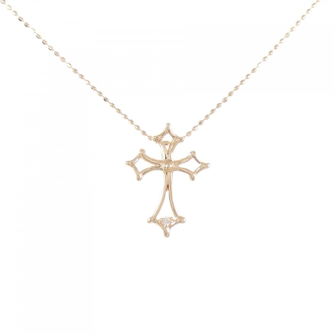 K10PG ダイヤモンド ネックレス 0.01CT