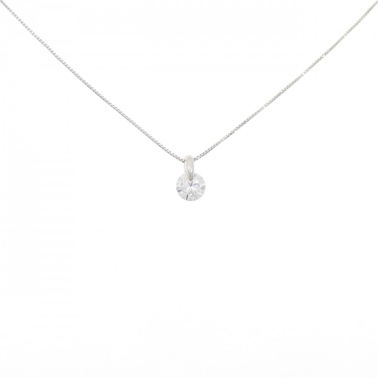 PT900/PT850 ソリティア ダイヤモンド ネックレス 0.531CT