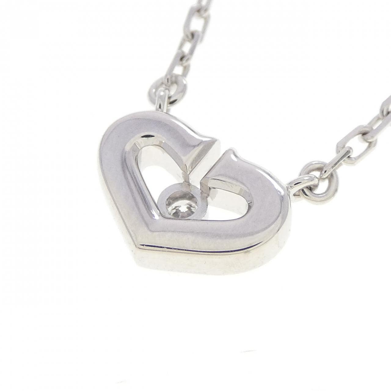 カルティエ Cハート ネックレス