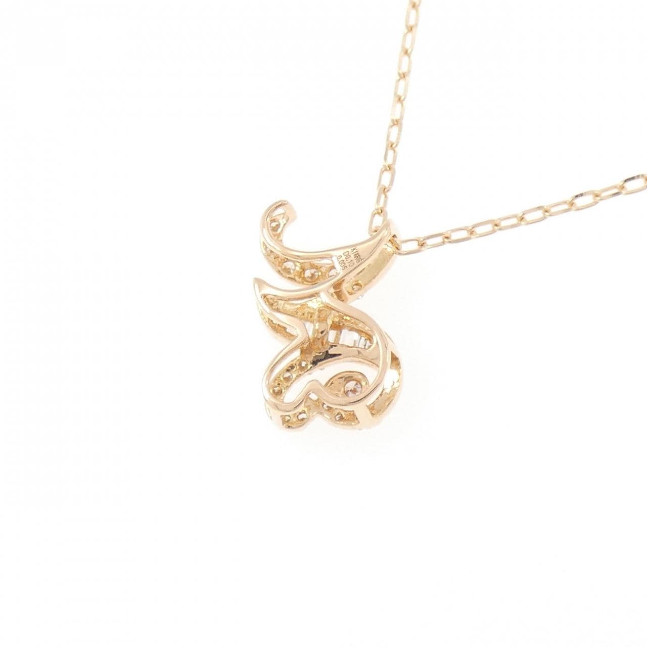 K18PG ダイヤモンド ネックレス 0.10CT