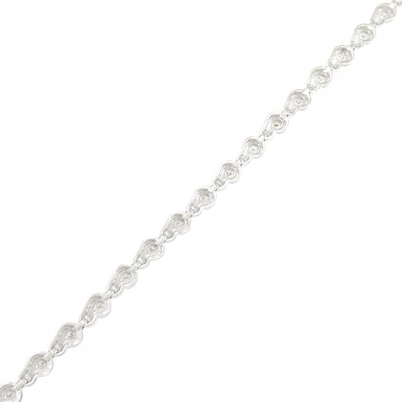 K18WG ダイヤモンド ブレスレット 0.50CT