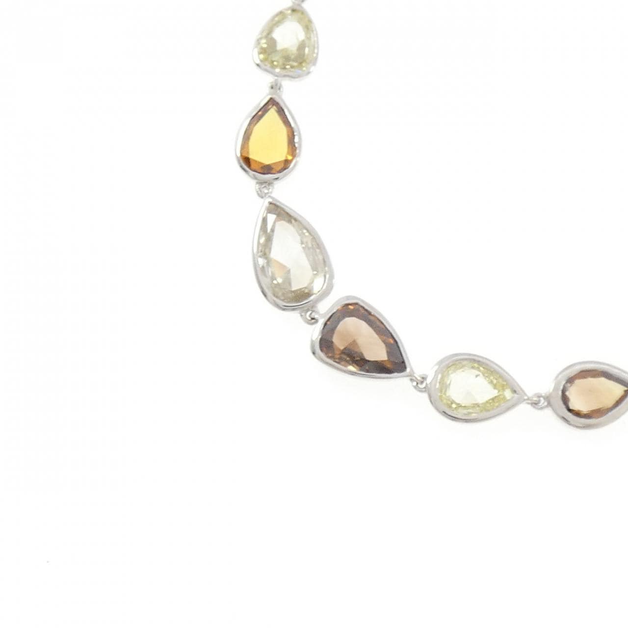 K18WG ダイヤモンド ネックレス 10.13CT