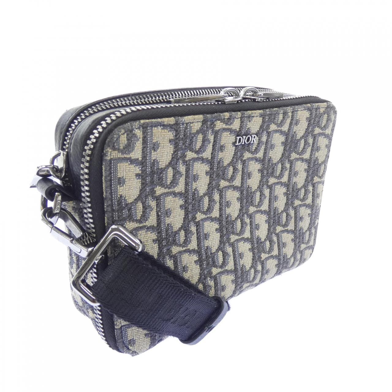 ディオール DIOR ストラップ付きジップポーチ オブリークジャカード 2OBBC119YSE BAG