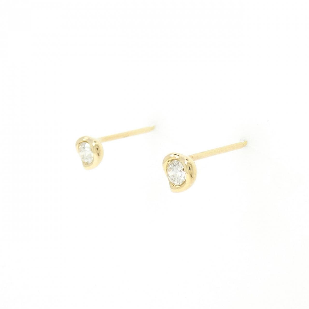 K18YG ダイヤモンド ピアス 0.12CT