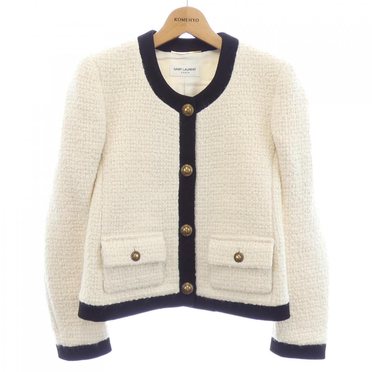 サンローラン SAINT LAURENT 668542 ノーカラージャケット