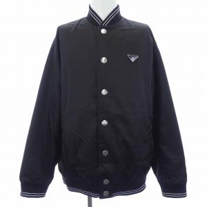 プラダ PRADA トライアングルロゴ コットンフリース リバーシブル ボンバー UJL96A S232 11JE ブルゾン