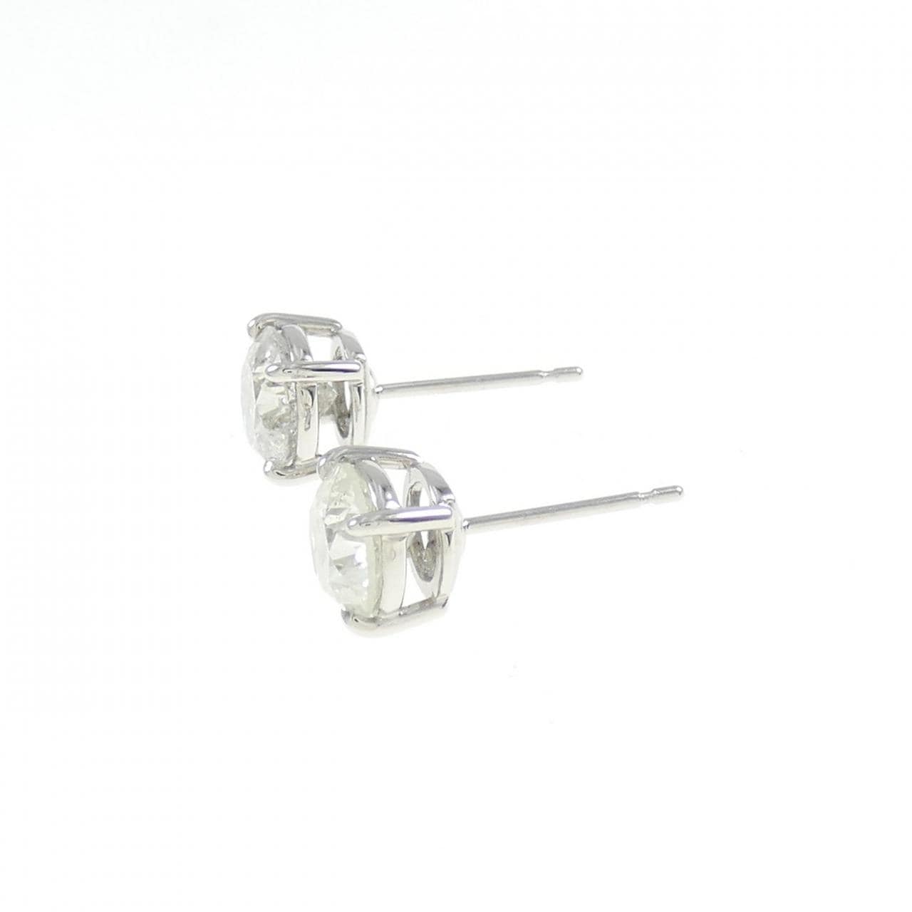 PT Solitaire Diamond Earrings 2.01CT