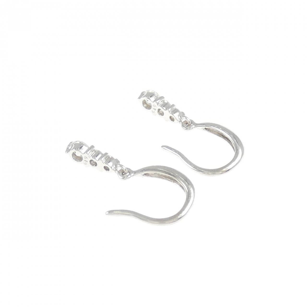 K18WG ダイヤモンド ピアス 0.20CT