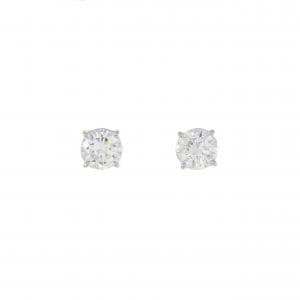 PT ダイヤモンド ピアス 0.782CT 0.787CT D-E SI1 VG-GOOD