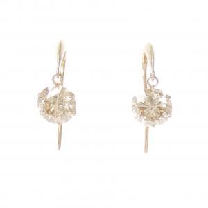 K18PG ダイヤモンド ピアス 1.80CT