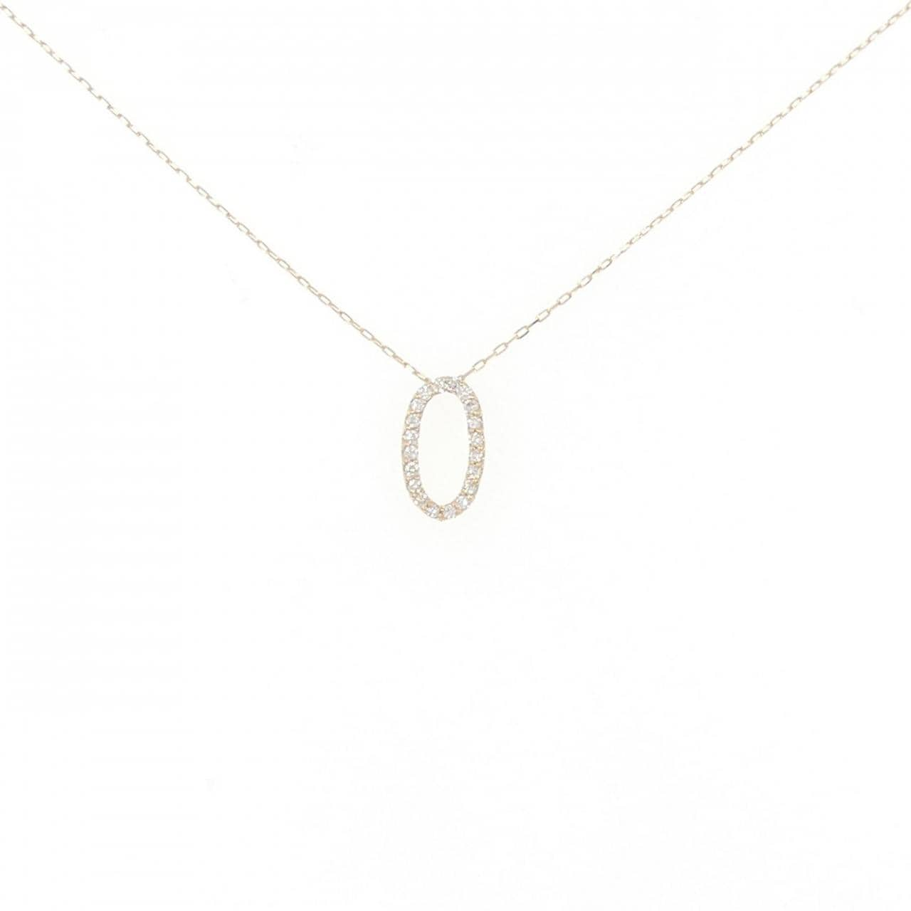 [BRAND NEW] K18YG Diamond necklace 0.10CT