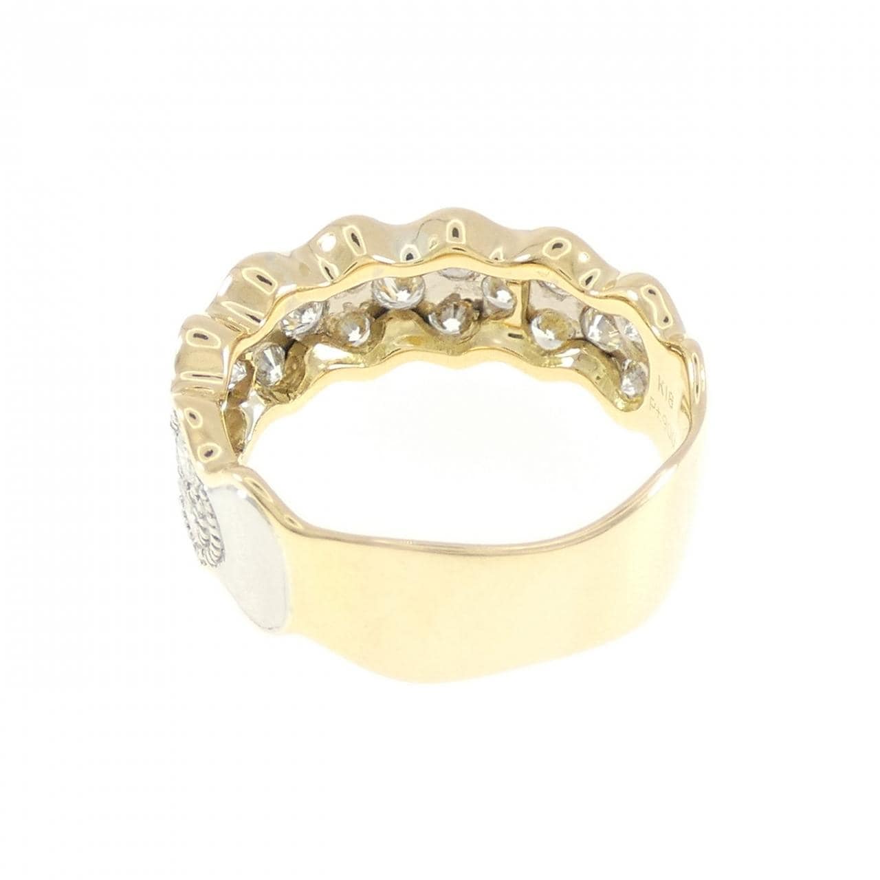K18YG/PT900 ダイヤモンド リング 1.25CT