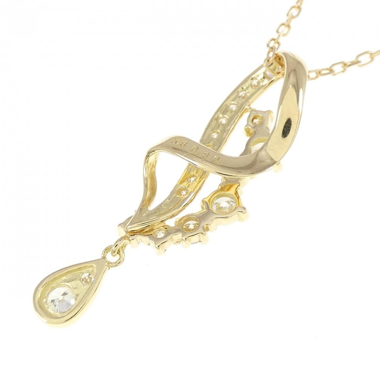 K18YG ダイヤモンド ネックレス 0.30CT