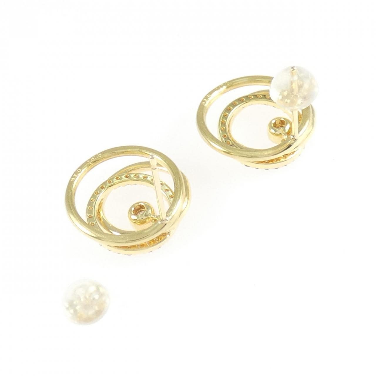K18YG ダイヤモンド ピアス 0.32CT