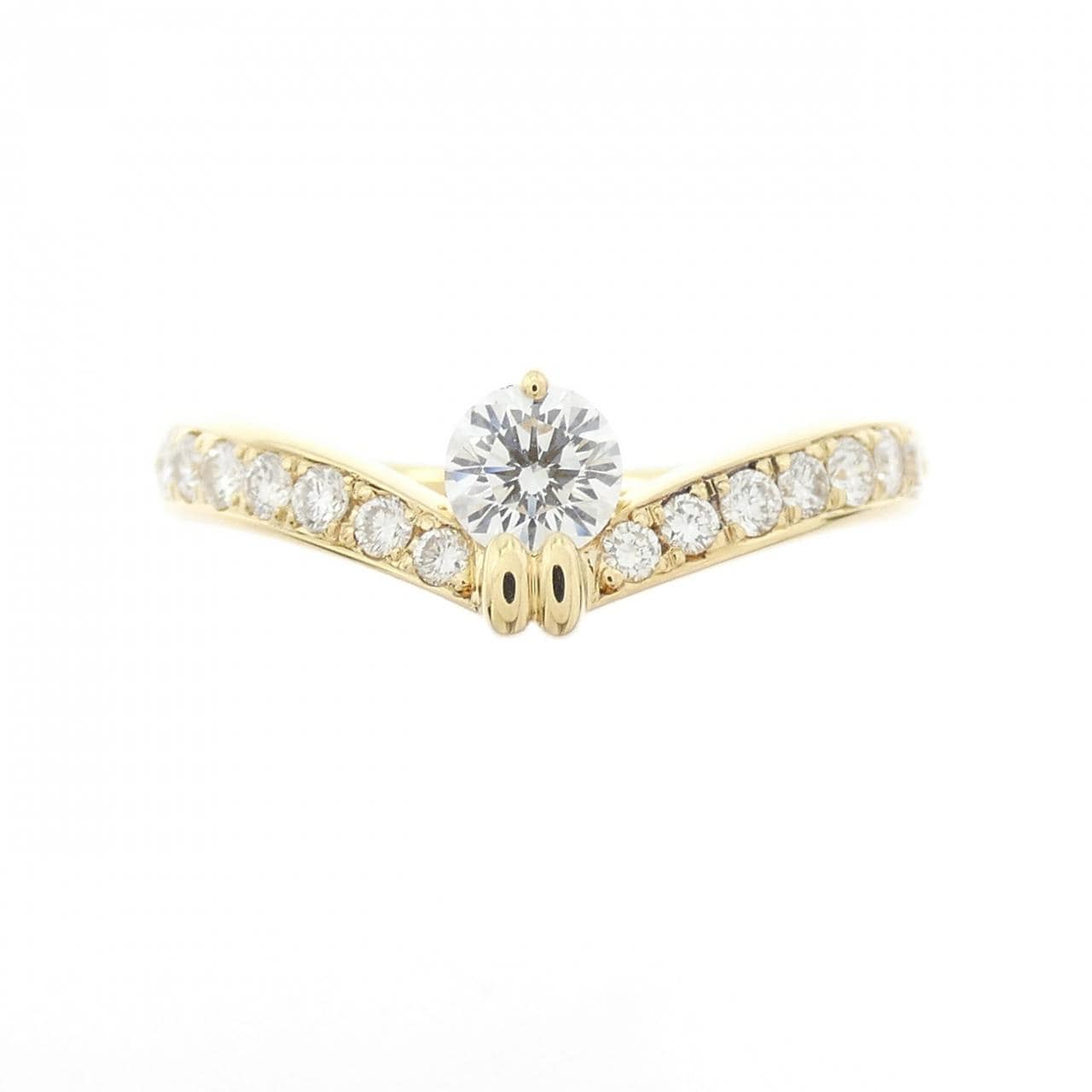 K18YG ダイヤモンド リング 0.20CT