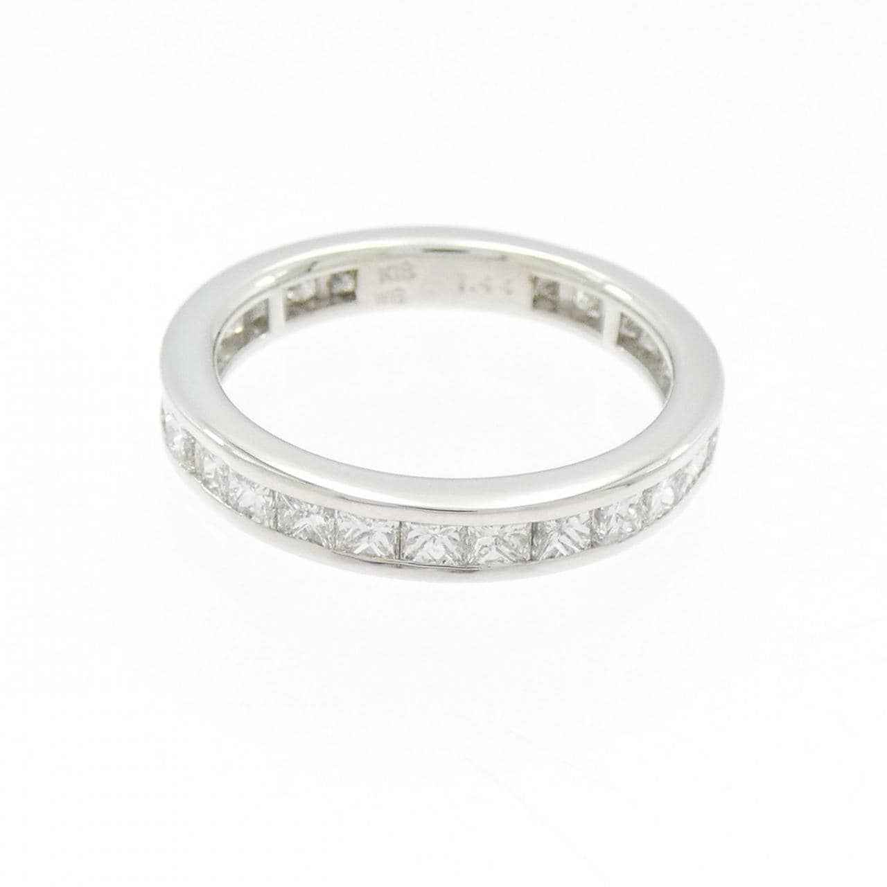 K18WG フルエタニティ ダイヤモンド リング 1.44CT