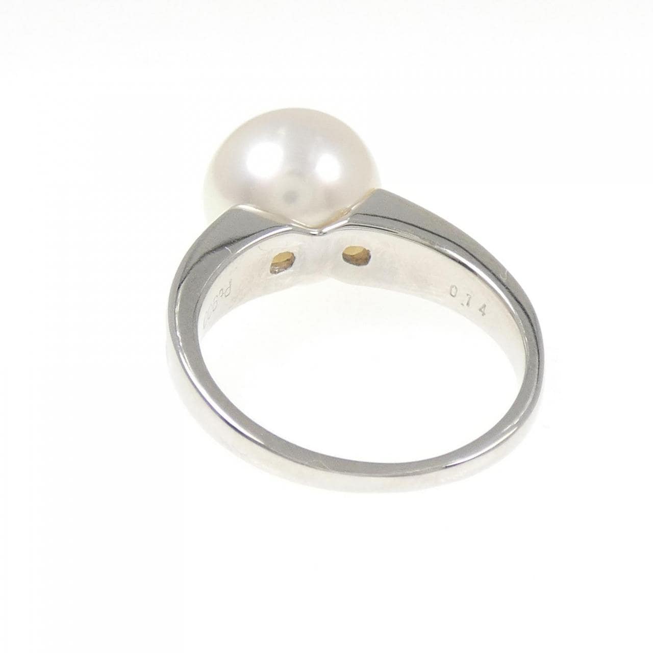 PT900 白蝶パール リング 9.8mm