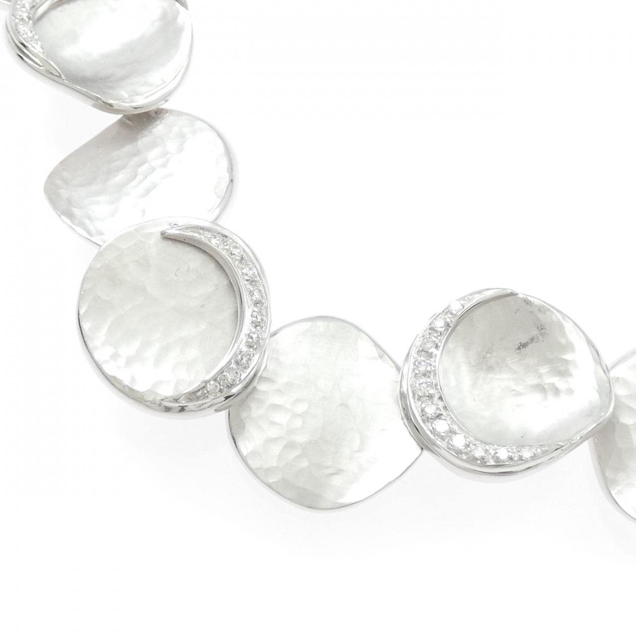 750WG ダイヤモンド ネックレス 0.48CT