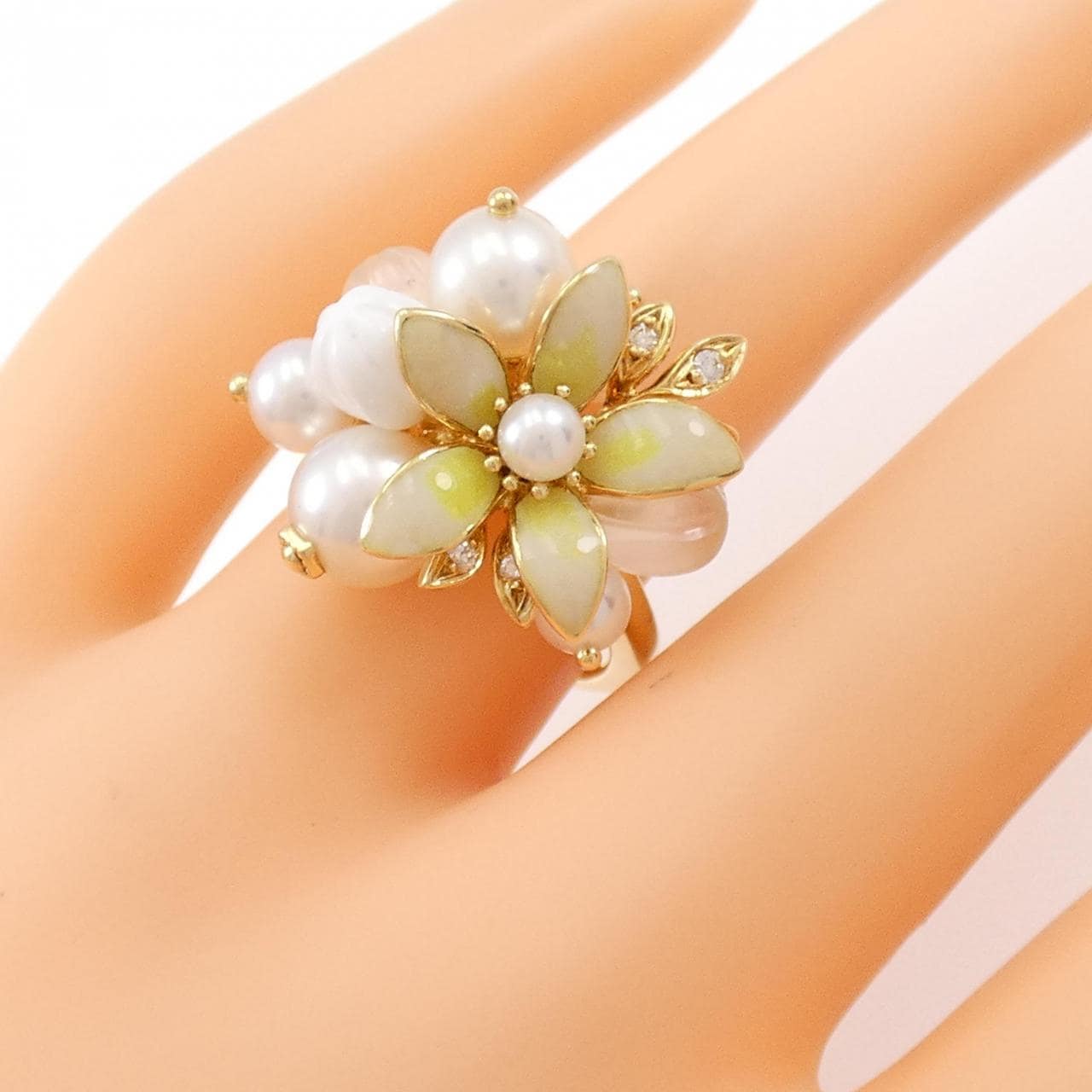 MIKIMOTO color stone ring