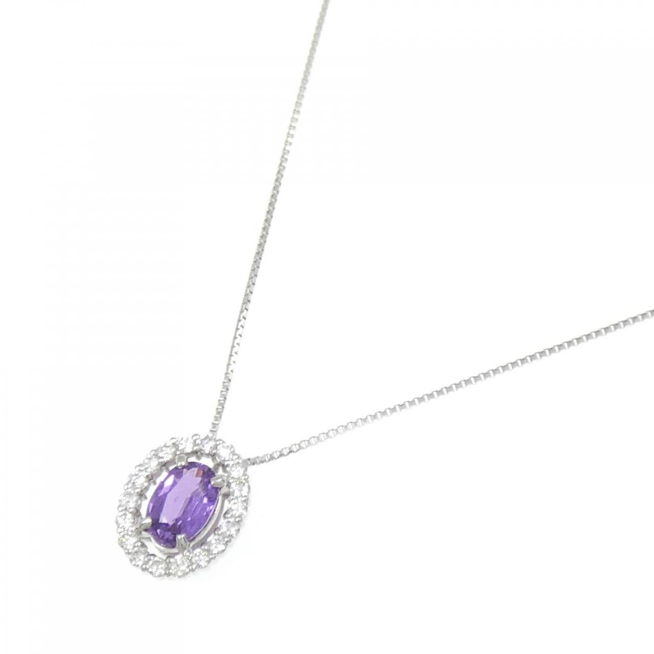 PT900/PT850 サファイヤ ネックレス 0.48CT