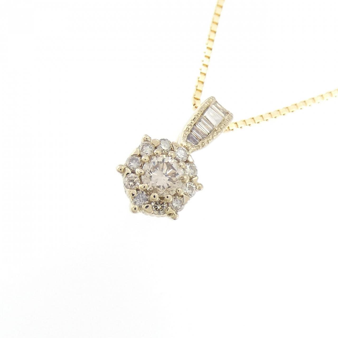 K18YG ダイヤモンド ネックレス 0.34CT