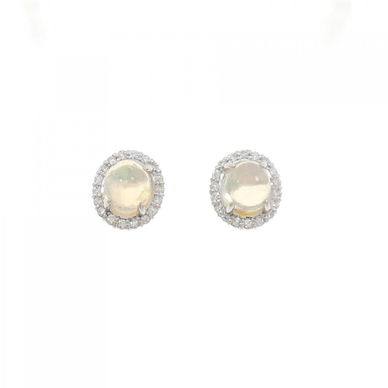 PT900 オパール ピアス 2.48CT
