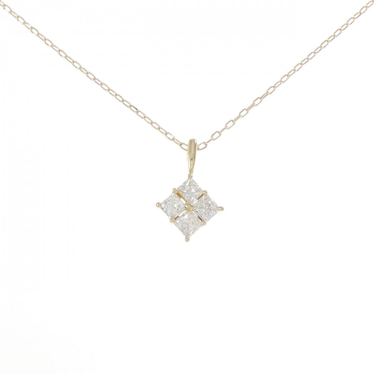 K18YG ダイヤモンド ネックレス 0.56CT