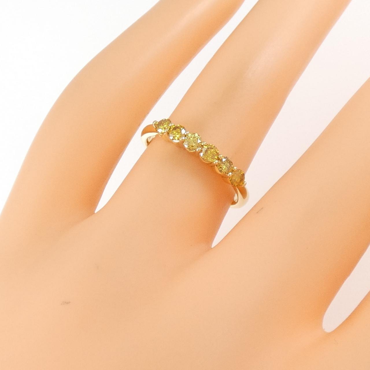 K18YG ダイヤモンド リング 0.432CT